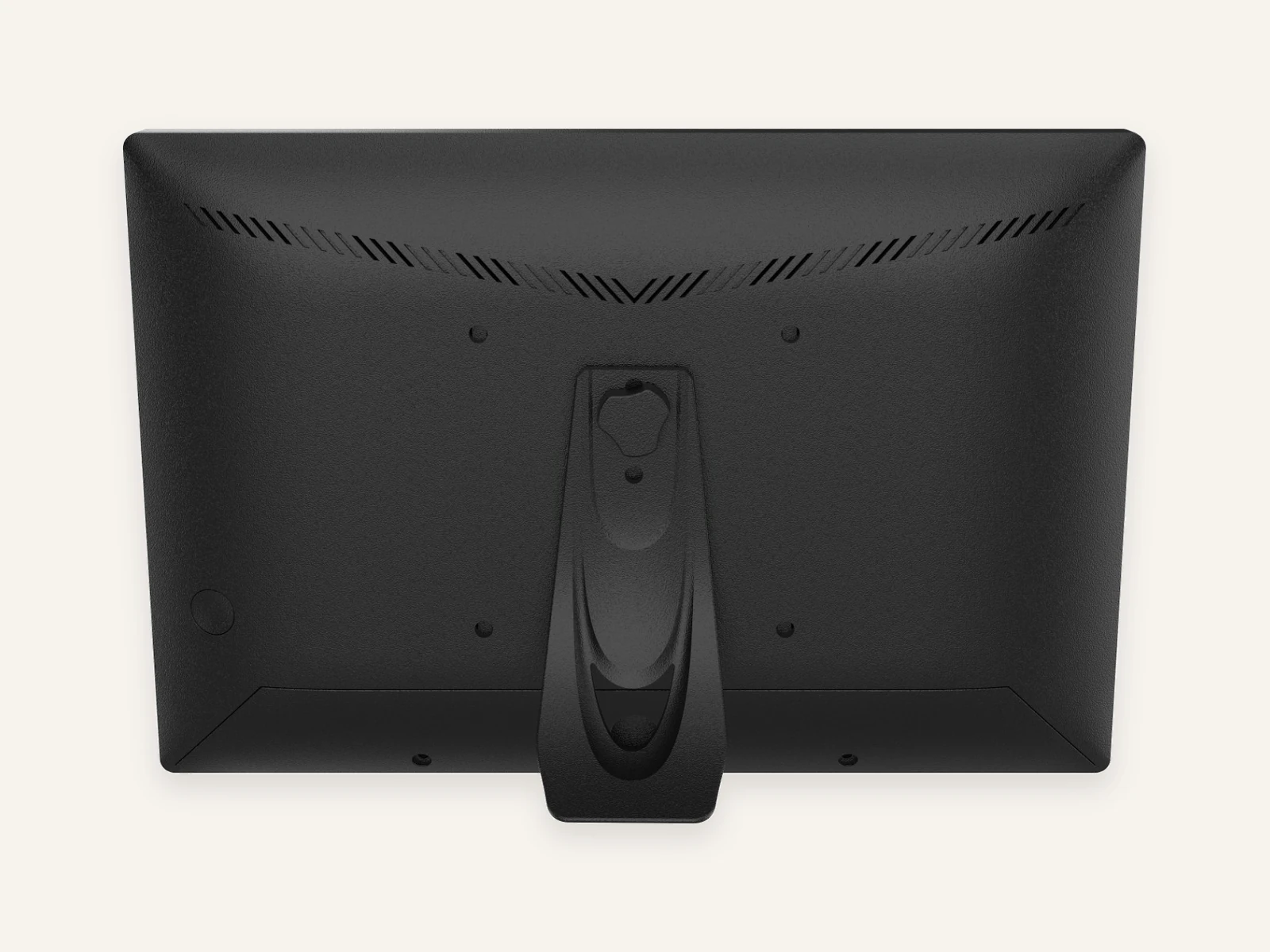 Black rear housing and stand — original camera angle.